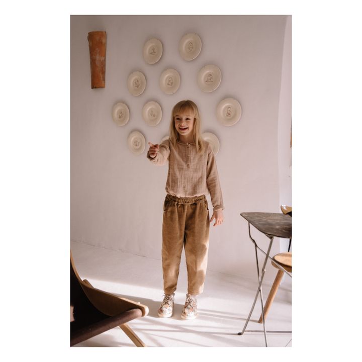 Olympe Organic Cotton Muslin Blouse | Rosa- Imagen del producto n°1