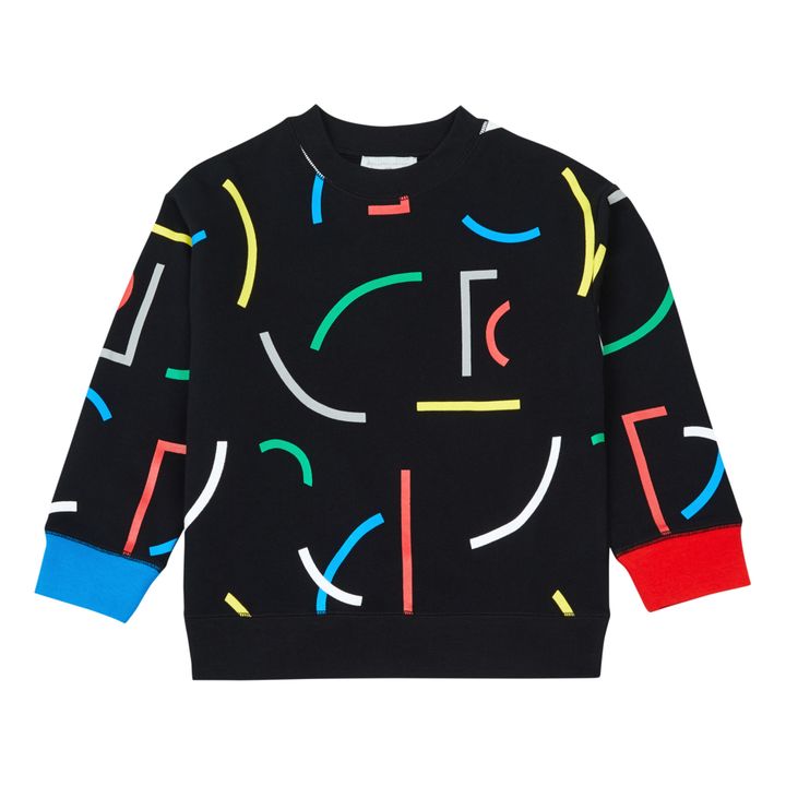 Organic Cotton Graphic Sweatshirt Negro- Imagen del producto n°0