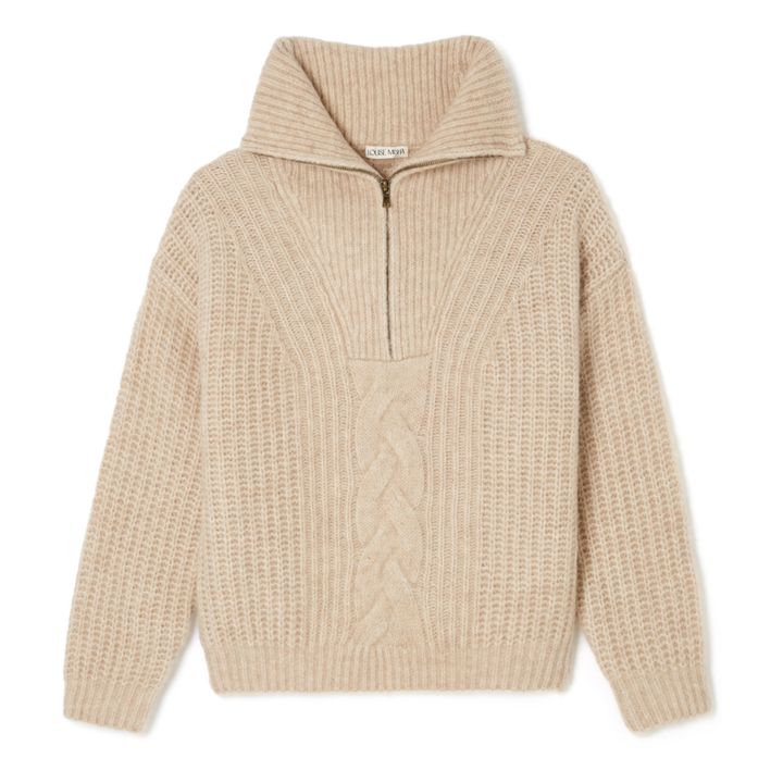 Lizzy Wool and Alpaca Jumper - Women’s Collection - Beige- Product image n°0