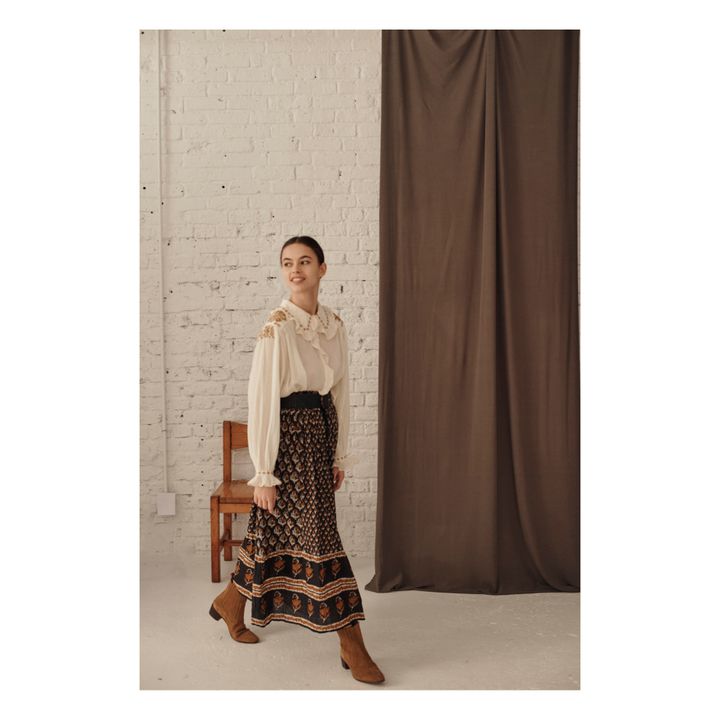 Blouse Gaze de Coton Jean - Collection Femme | Ecru- Image produit n°1