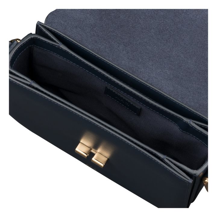 Sac Grace Small Cuir Lisse | Bleu marine- Image produit n°4