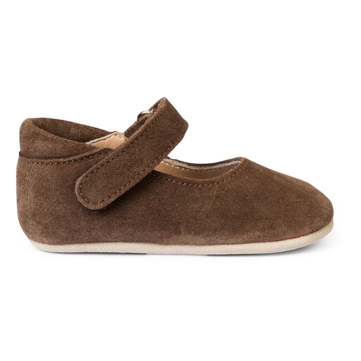 Ballerines Scratchs Suede Marron- Image produit n°0
