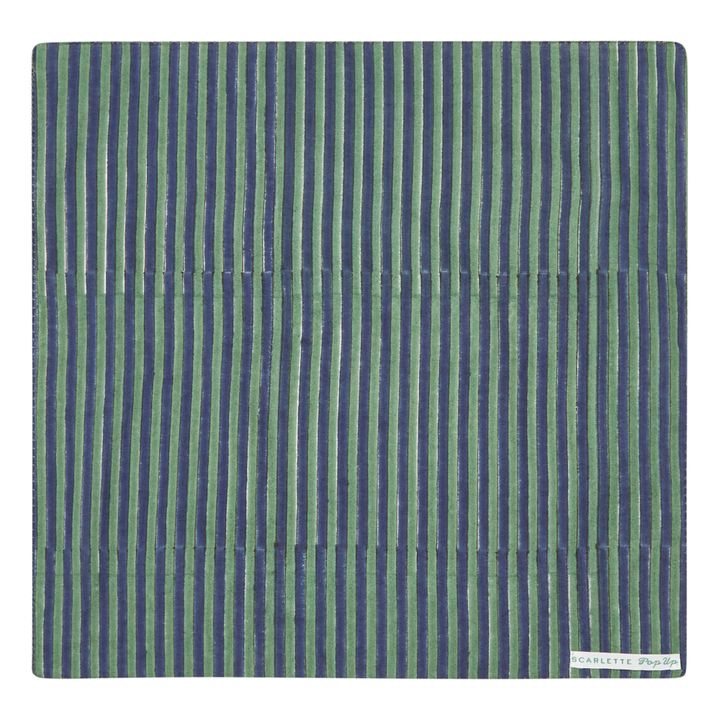 Serviettes de table Etawa en coton - Set de 4 | Vert- Image produit n°2