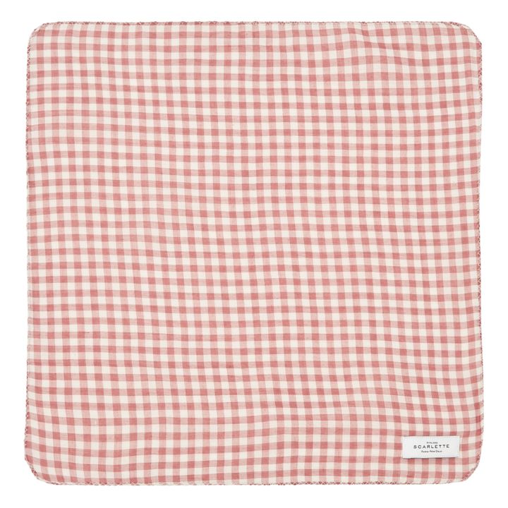 Tovaglioli da tavola, modello: Mousson, in cotone - Set di 4 | Rosso- Immagine del prodotto n°2
