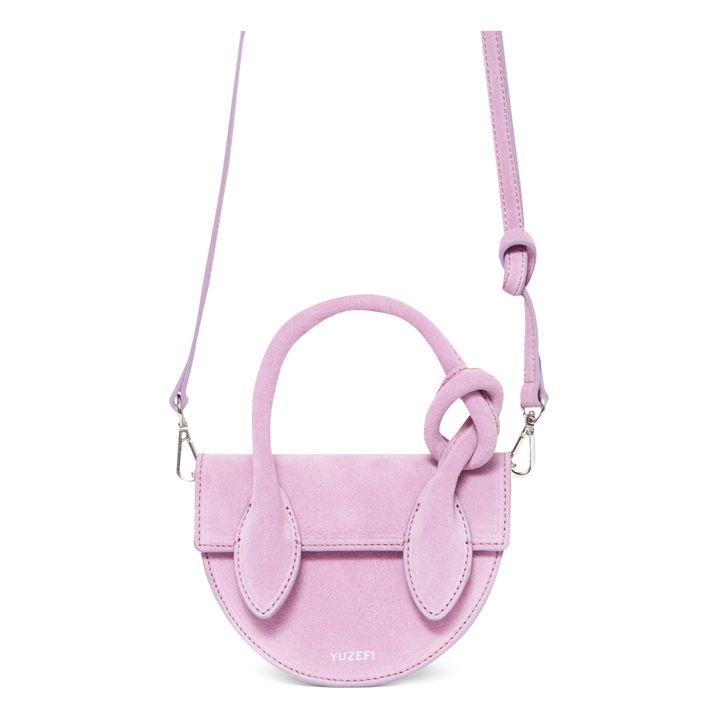 Mini Pretzel Suede Bag | Viola- Immagine del prodotto n°5