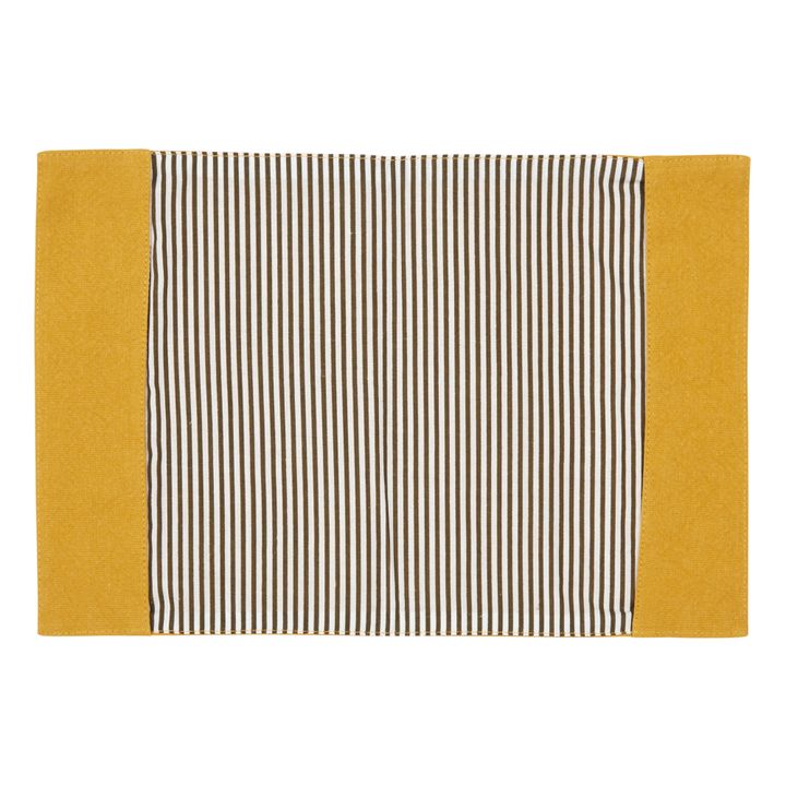 Funda para tarjeta sanitaria Gabin de algodón reciclado | Amarillo Mostaza- Imagen del producto n°1