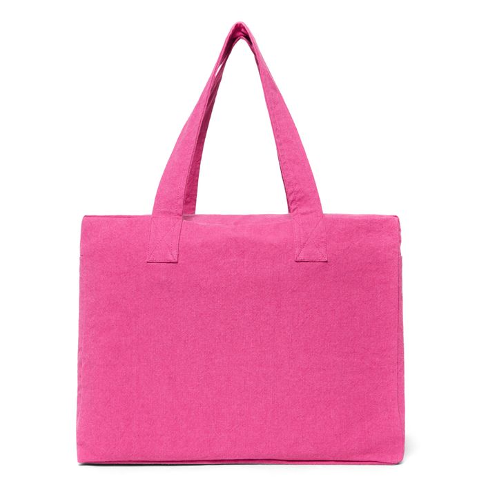 Bolso 24h Célestins de algodón reciclado | Rosa Fushia- Imagen del producto n°2
