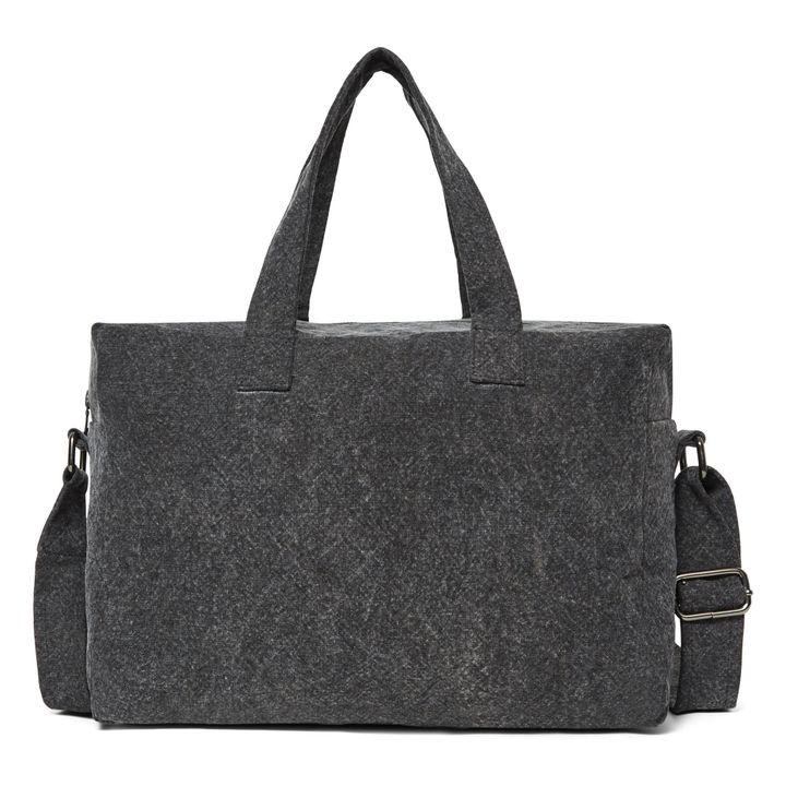 Sac 24h Sauval en coton recyclé Dark Snow- Image produit n°2