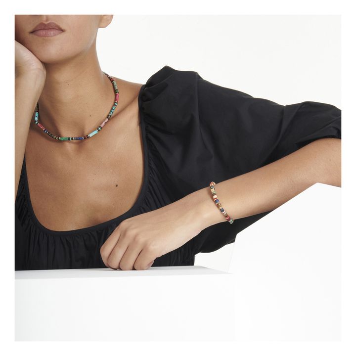 Collier Diego Tubes Multico | Bleu- Image produit n°1
