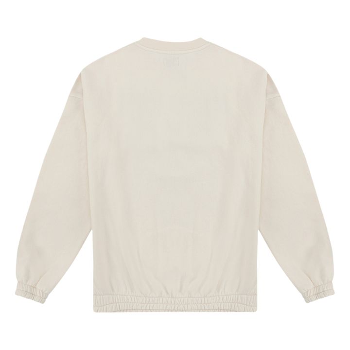 Organic Cotton Geometric Oversize Sweatshirt - Women’s Collection - Ecru- Product image n°8