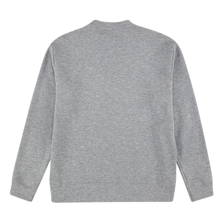 Organic Cotton Button-Up Collar Sweatshirt - Adult Collection - Heather grey- Product image n°7