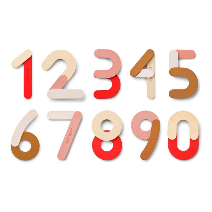 Chiffres magnetiques Jota | Rouge- Image produit n°0