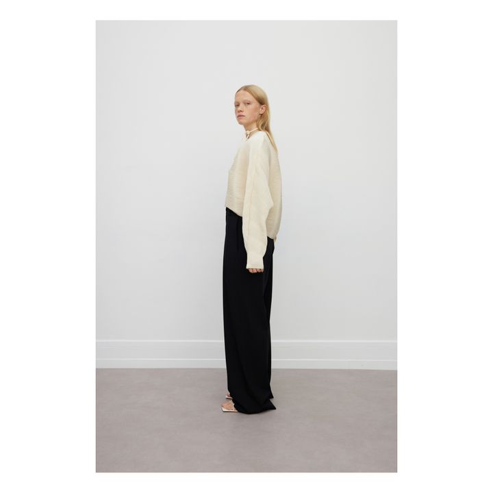 Effie Pleated Top Ecru- Product image n°3