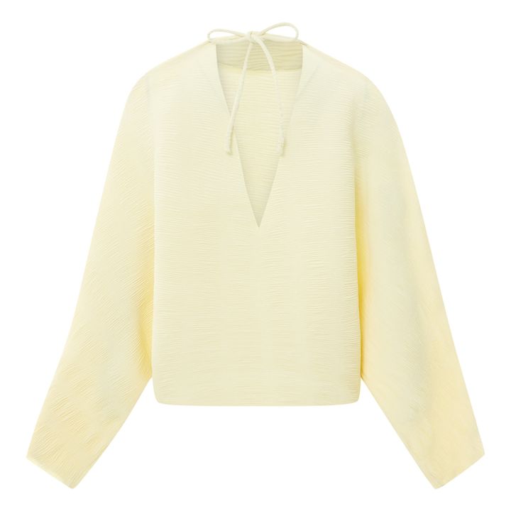 Effie Pleated Top Ecru- Product image n°5