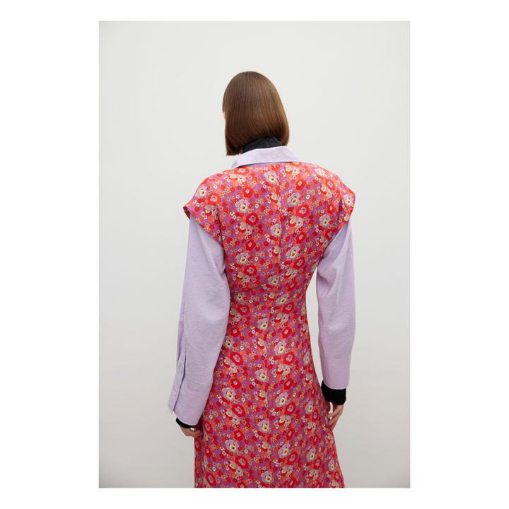 Dorinde Floral Print Dress Red- Product image n°3