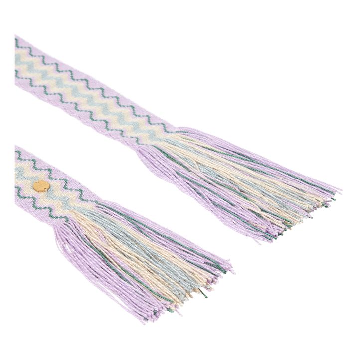 Tie-Dye Green Fringed Belt - Guanabana x Alma Deia Exclusive | Verde- Immagine del prodotto n°1