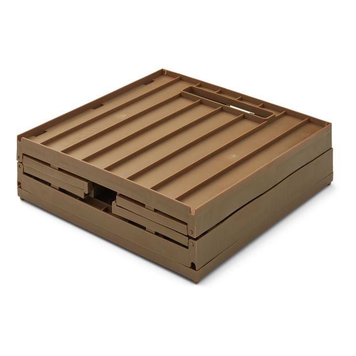 Boite de rangement Elijah et son couvercle Marron- Image produit n°2