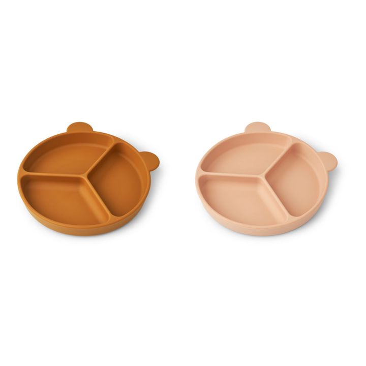 Stacy Non-Slip Plates - Set of 2 | Rosa- Imagen del producto n°1