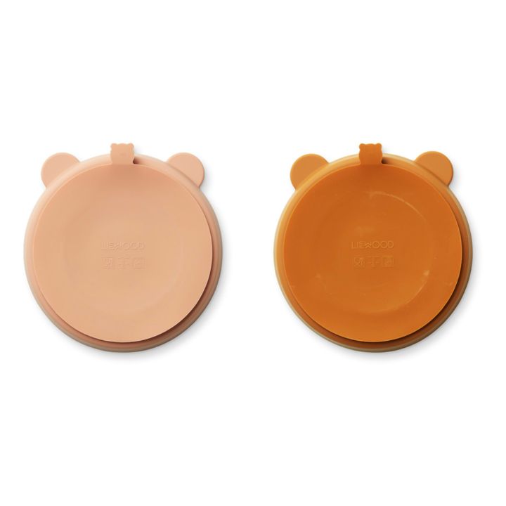 Stacy Non-Slip Plates - Set of 2 | Rosa- Imagen del producto n°2