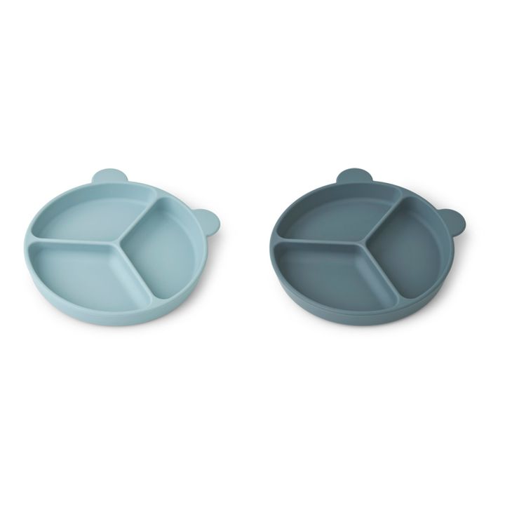 Stacy Non-Slip Plates - Set of 2 | Azul- Imagen del producto n°1