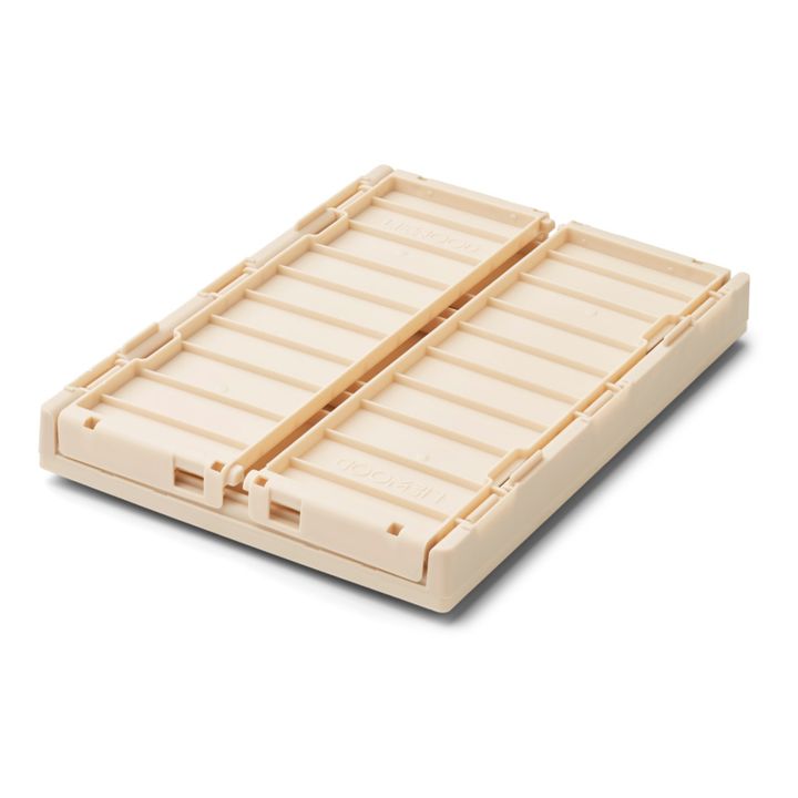 Weston Collapsible Storage Crates with Lid - Set of 2 | Nude- Product image n°2