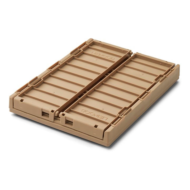 Weston Collapsible Storage Crates with Lid - Set of 2 Beige- Immagine del prodotto n°2