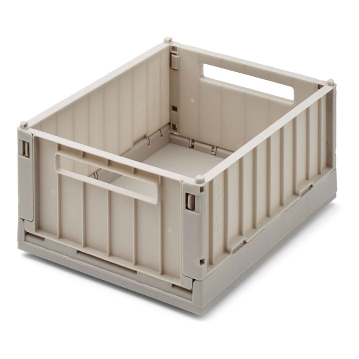 Cagette pliable Weston et son couvercle-set de 2 Sable- Image produit n°1