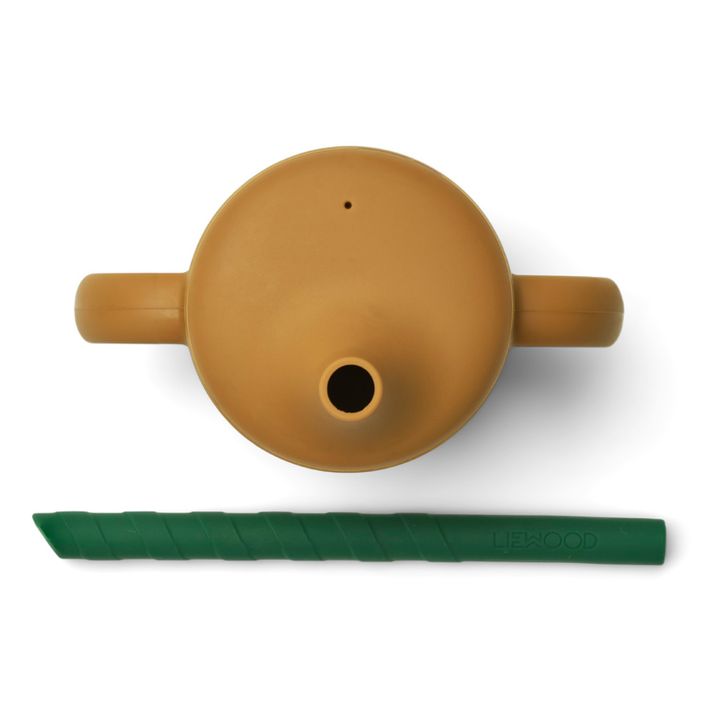 Tasse d'apprentissage et paille Cameron en silicone | Caramel- Image produit n°2