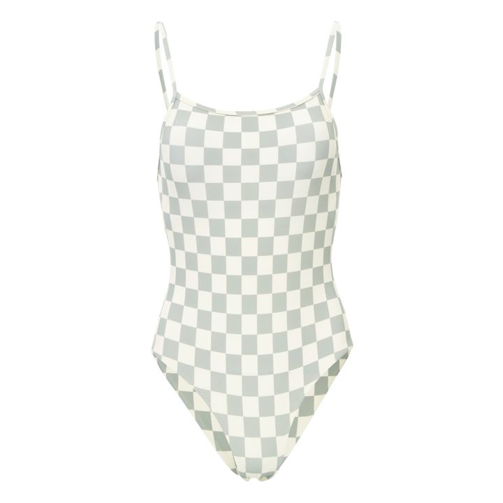 Maillot de Bain 1 Pièce Carreaux - Collection Femme - Bleu- Image produit n°0