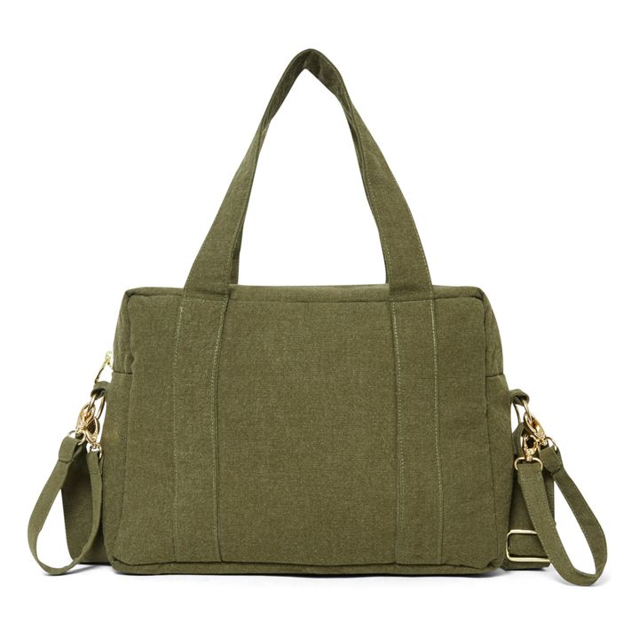 Wickeltasche Mini Darcy aus recycelter Baumwolle | Khaki- Produktbild Nr. 2