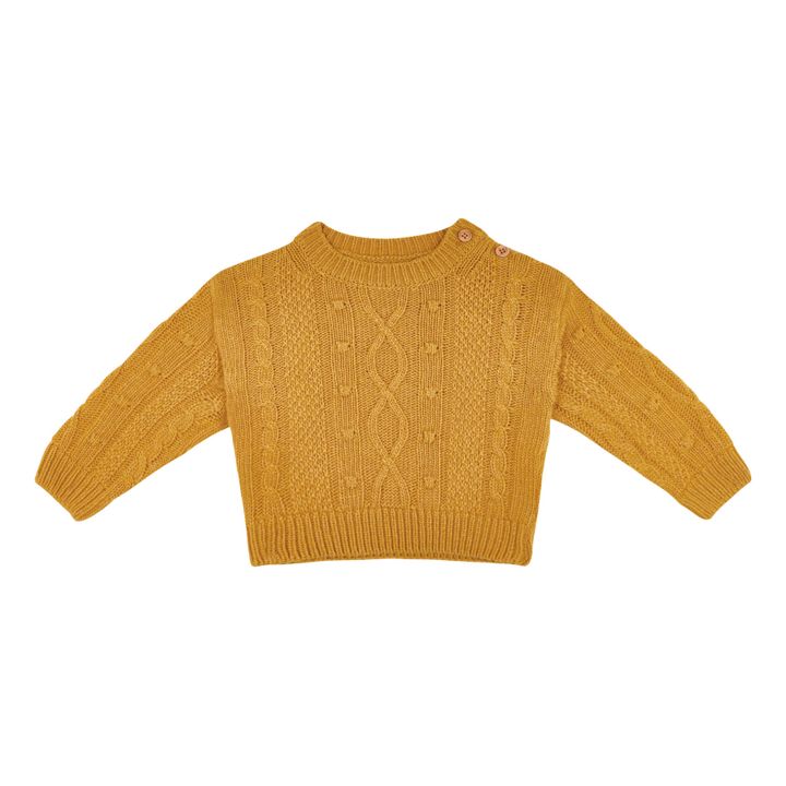 Pull Bébé Lourdes Jaune moutarde- Image produit n°0