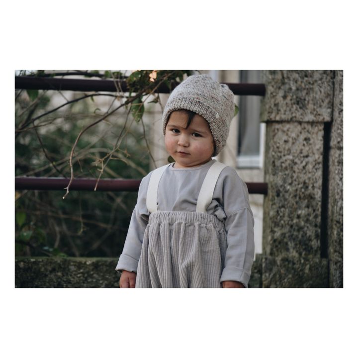 Valter Merino Wool Knitted Beanie | Gris Jaspeado- Imagen del producto n°2