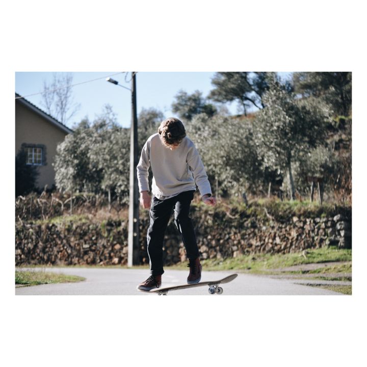 Eduardo Organic Cotton Sweatshirt | Gris- Imagen del producto n°5