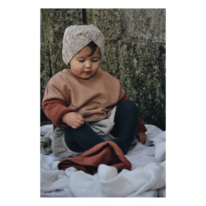 Eduardo Organic Cotton Sweatshirt | Beige- Imagen del producto n°2