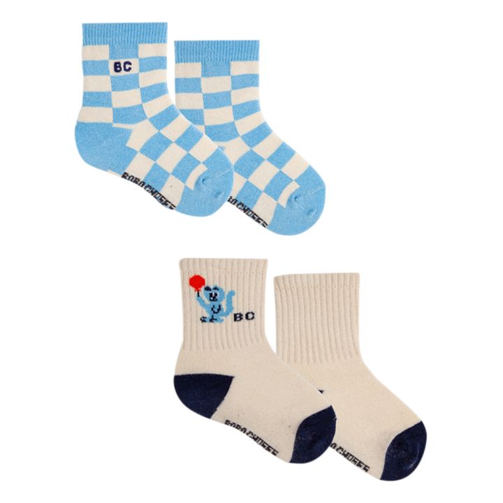 Two-Tone Socks - Set of 2 - Fun Capsule | Blau- Produktbild Nr. 0