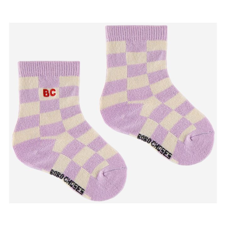 Set 2 Paires Chaussettes Bicolores - Fun Capsule | Mauve- Image produit n°2
