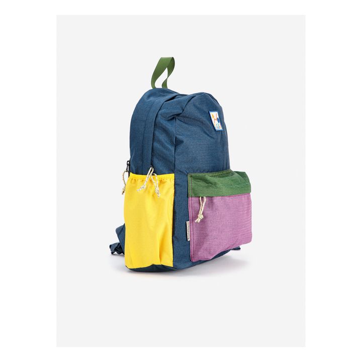 Recycled Polyester Colourblock Backpack Navy blue- Product image n°5