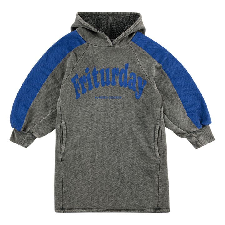 Organic Fleece “Friturday” Dress Heather grey- Product image n°0