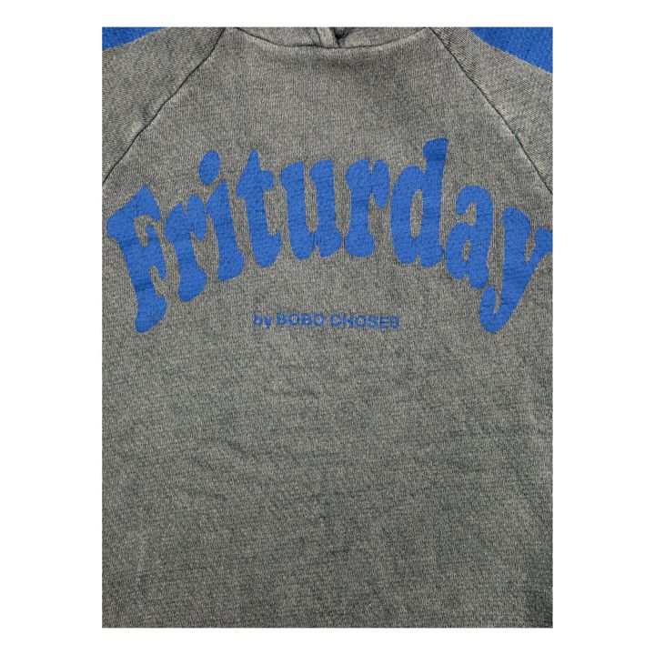 Organic Fleece “Friturday” Dress Heather grey- Product image n°4