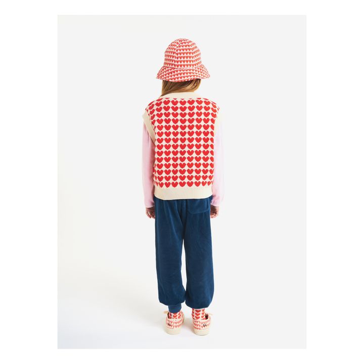 Pull Sans Manches Cœurs | Rouge- Image produit n°6