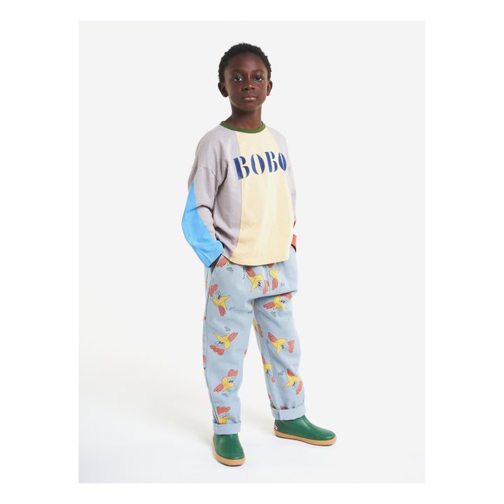 Pantalon Coqs Bleu gris- Image produit n°3