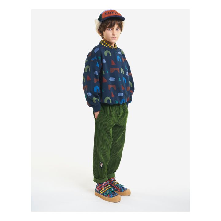 Organic Cotton Playful Sweatshirt | Midnight blue- Product image n°3