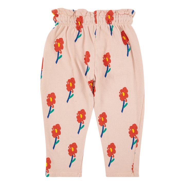 Jogger Coton Bio Fleurs | Rose pâle- Image produit n°0