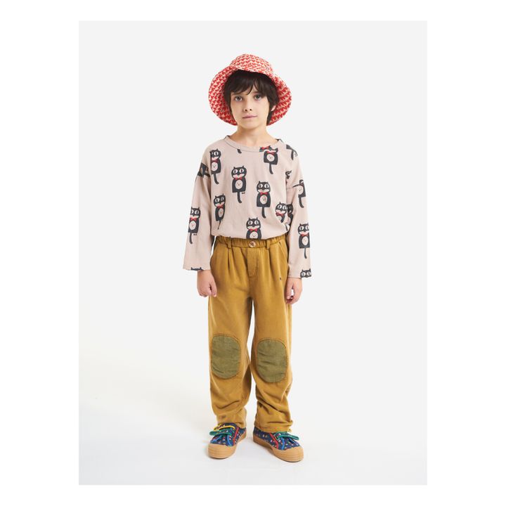 Pantalon Molleton Bio Patchs Camel- Image produit n°1