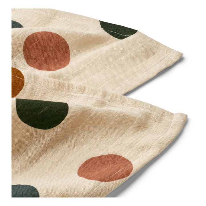 Lewis Organic Cotton Swaddling Cloths - Set of 2 | Crema- Imagen del producto n°1