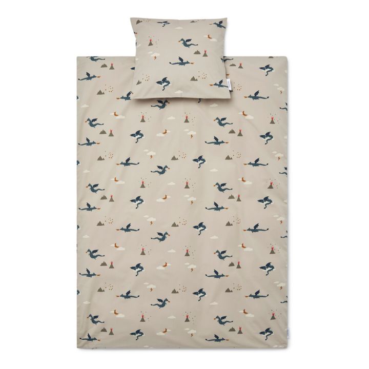 Parure de lit en coton bio | Sable- Image produit n°1