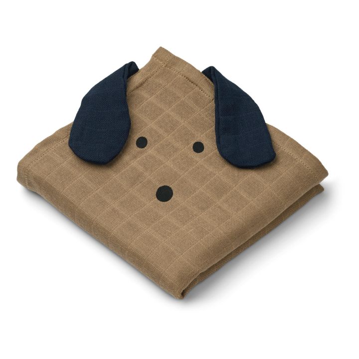 Paños de gasa de algodón orgánico Hanna - Juego de 2 | Beige- Imagen del producto n°0