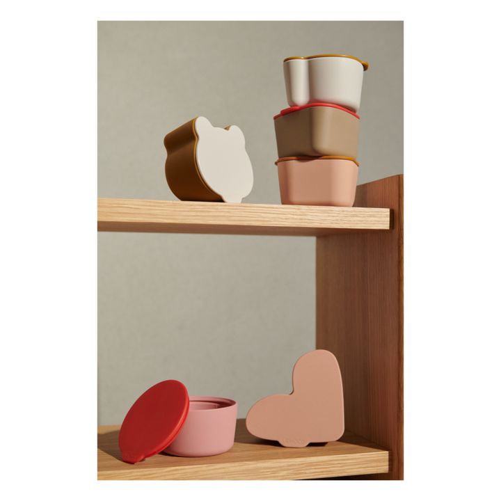 Mini-Schüsseln Toto aus Silikon - 4er-Set | Rosa- Produktbild Nr. 3