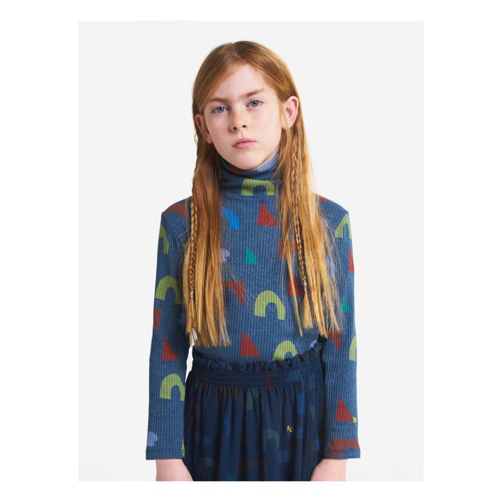 Sous-Pull Côtelé | Bleu gris- Image produit n°1