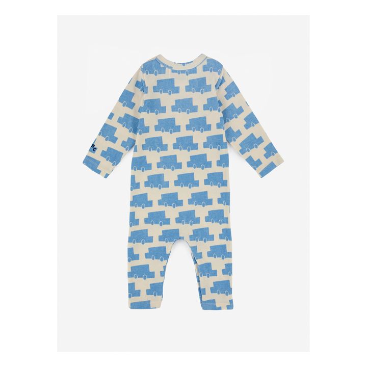 Pijama de canalé Algodón orgánico Coches | Azul- Imagen del producto n°5
